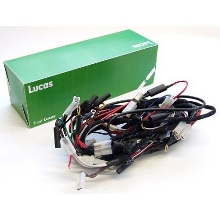 Faisceau Électrique Lucas pour Triumph T100, T110, T120 avec Magneto, Dynamo et Nacelle (1955-59) 
