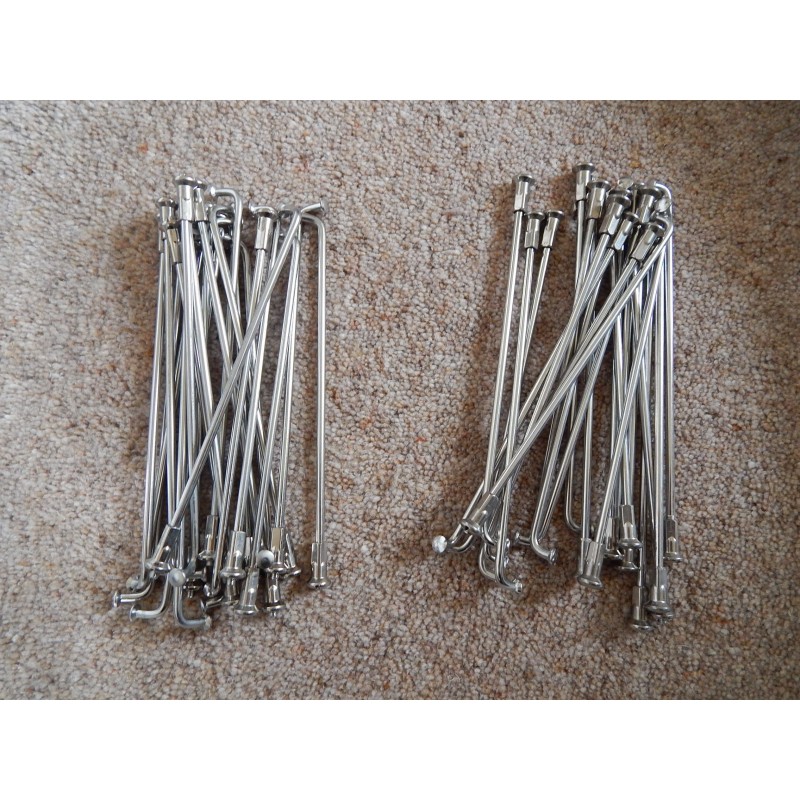Jeu de 40 Rayons et Écrous en Inox pour Jante Norton 18 Pouces