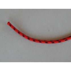 Câble Haut Tension Tressé, Rouge et Noir, le Mètre