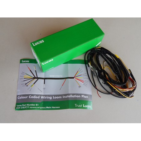 Faisceau Électrique Lucas pour  BSA C10 C11 avec Dynamo / Bobine