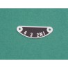 Plaque d'Indication de Vitesse Triumph, Finition Aluminium