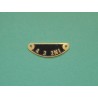 Plaque d'Indication de Vitesse Triumph, Finition Laiton