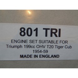Pochette de Joints Triumph T20 Tiger Cub 200 (1954-59)
