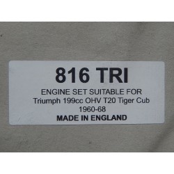 Pochette de Joints Triumph T20 Tiger Cub 200 (1954-59)