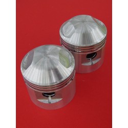 Jeu de Pistons Complet avec Segments et Axes - Triumph T120  71mm + 0.020