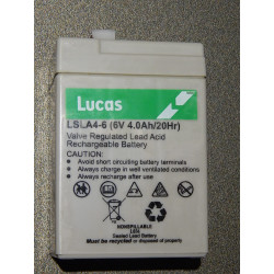 Batterie Étanche / Gel, 6V, 4.5 Ampères Lucas