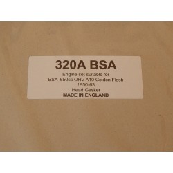 BSA A10 Golden Flash 650 (1950-62) Joint de Culasse en Cuivre et Amiante