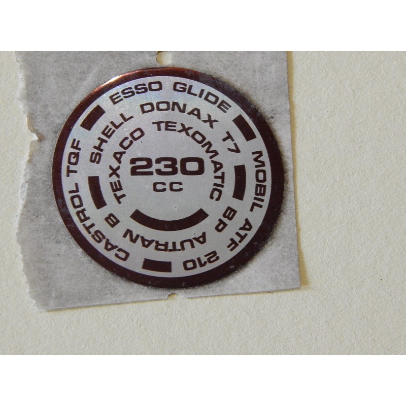 Autocollant d'Écrou de Fourche Triumph 230cc