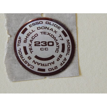 Autocollant d'Écrou de Fourche Triumph 230cc