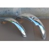 Paire de Garde-Boue avec Bride en Aluminium Poli Pour Triumph 500 et 650cc