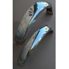Paire de Garde-Boue avec Bride en Aluminium Poli Pour Triumph 500 et 650cc