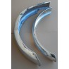 Paire de Garde-Boue avec Bride en Aluminium Poli Pour Triumph 500 et 650cc