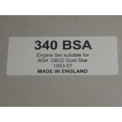 Pochette de Joints BSA 350cc OHVDB32 GOLD STAR 1953-57