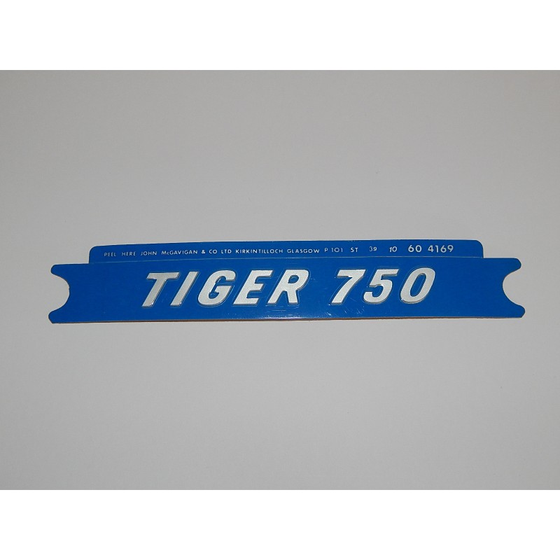 Autocollant Triumph Tiger 750 Fond Bleu