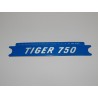 Autocollant Triumph Tiger 750 Fond Bleu