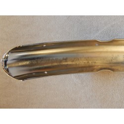 Garde-Boue Avant en Alu Poli Pour Triumph 500 et 650cc avec Bride Sur l'Avant