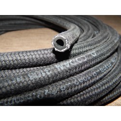 Durite d'Essence Tressée Renforcée Noire, 1/4 de Pouce
