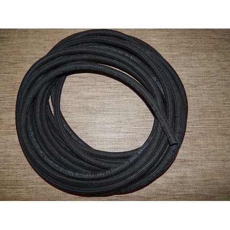 Durite d'Essence Tressée Renforcée Noire, 1/4 de Pouce