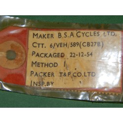 Outil Clef de Roulement de Moyeu Neuf d'Époque Fabriqué par BSA Emballé en 1954!