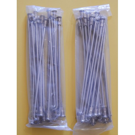 Jeu de 40 Rayons et Écrous en Inox pour Jante BSA A75 et Plusieurs Modèles de Triumph 