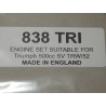 Pochette de Joints Triumph 500cc TRW 