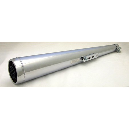 Silencieux Style Dunstall (66cm) Universel, Chromé