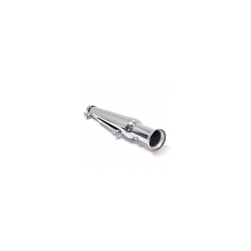 Silencieux Mégaphone Bout Tulipe (46cm) Universel Chromé