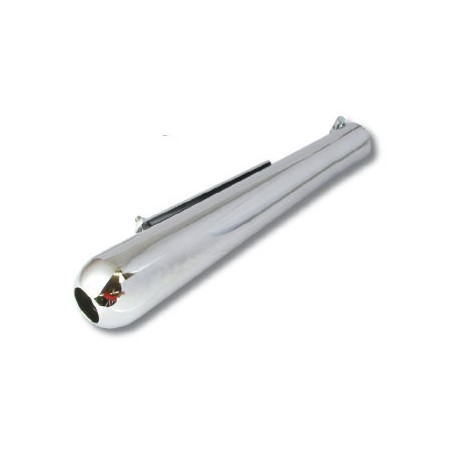 Silencieux Lisse Style Années 1960  (41cm) Universel Chromé
