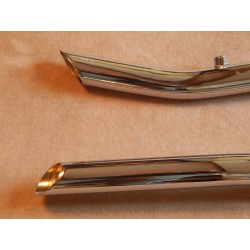 Tubes d'Échappement Relevés Slash Cut pour TRIUMPH 650cc 1967-70
