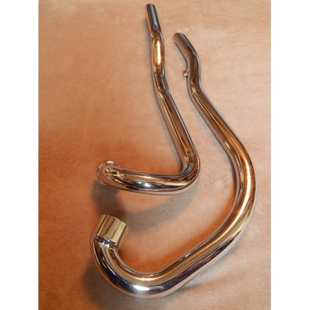Tubes d'Échappement Relevés Slash Cut pour TRIUMPH 650cc 1967-70