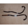 Tubes d'Échappement Relevés Slash Cut pour TRIUMPH 650cc 1967-70