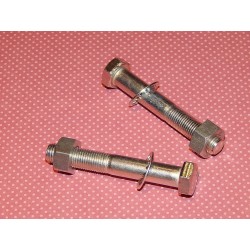 Paire de Boulons de Bridage de Té de Fourche Inférieur avec Rondelles et Écrous, BSA et Triumph