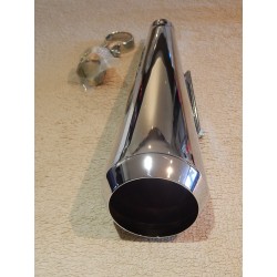 Silencieux Megaphone Court (43cm) Universel Sans Chicane