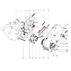 Tringle d'Ajusteur de Chaîne Primaire Triumph 500cc, 650cc et 750cc