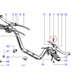 Vis pour Levier de Guidon BSA Avec Ergots Soudés (paire)